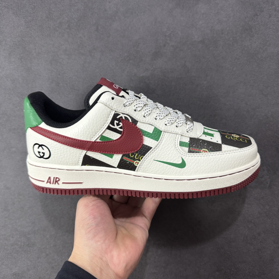 【定制版】Nike Air Force 1\'07 Low 古驰联名 白红绿 空军一号低帮休闲板鞋 LW9279-012  #原楦头原纸板 原装鞋盒 定制五金配件 内置全掌气垫 原厂鞋底   尺码:36 36.5 37.5 38 38.5 39 40 40.5 41 42 42.5 43 44 44.5 45-选品中心