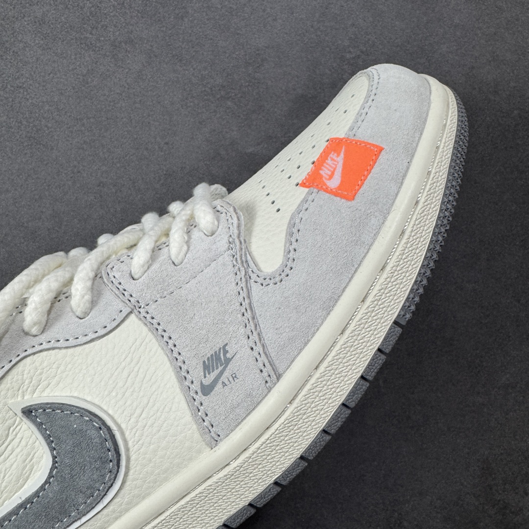 图片[5]-【定制版】Air Jordan 1 Low AJ1 乔1 斯图西联名 红标米灰猪八 高端定制 低帮复古篮球鞋 YX5066-305  #定制鞋盒 大厂纯原品质出货 超高清洁度 皮料切割干净无任何毛边 细节完美   尺码：36 36.5 37.5 38 38.5 39 40 40.5 41 42 42.5 43 44 44.5 45-选品中心