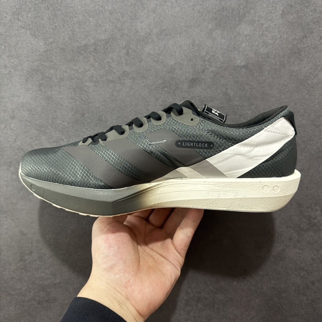 图片[2]-【公司级】阿迪达斯 Adidas Adizero Adios 9 M 阿迪超轻透气缓震跑鞋 马牌橡胶大底+超临界爆米花中底+尼龙抗扭片 此款是ADIOS系列最轻的鞋 41.5#单只170克 整体外观造型与adiZero Adios Pro EVO 1非常相似 中底配置方面搭载全掌Lightstrike Pro 鞋面采用透气网面示人 契合日常训练鞋的定位 更加耐用 外底给到了马牌橡胶 及上代竞速旗舰adidas Adizero Adios Pro 3区域分布 货号：JS3151 尺码：36 36.5 37 38 38.5 39 40 40.5 41 42 42.5 43 44 44.5 45-选品中心