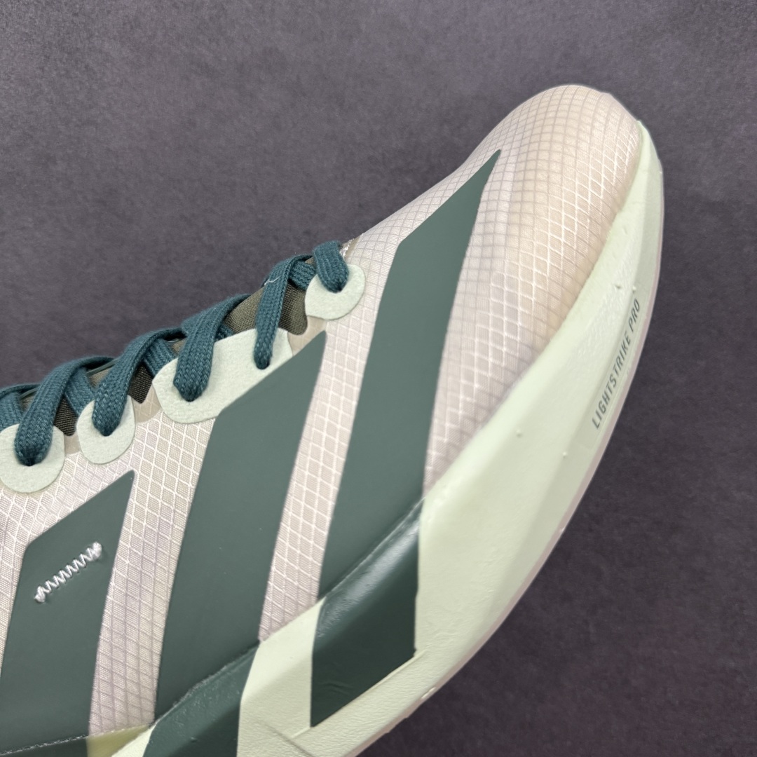 图片[5]-【公司级】阿迪达斯 Adidas Adizero Adios 9 M 阿迪超轻透气缓震跑鞋 马牌橡胶大底+超临界爆米花中底+尼龙抗扭片 此款是ADIOS系列最轻的鞋 41.5#单只170克 整体外观造型与adiZero Adios Pro EVO 1非常相似 中底配置方面搭载全掌Lightstrike Pro 鞋面采用透气网面示人 契合日常训练鞋的定位 更加耐用 外底给到了马牌橡胶 及上代竞速旗舰adidas Adizero Adios Pro 3区域分布 货号：JS3138 尺码：36 36.5 37 38 38.5 39 40 40.5 41 42 42.5 43 44 44.5 45-选品中心