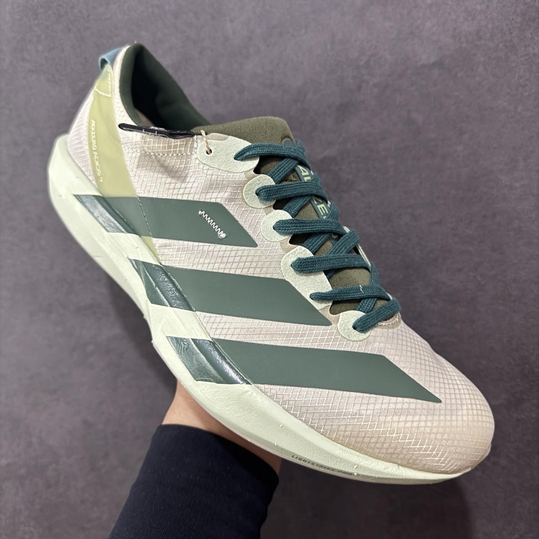 图片[3]-【公司级】阿迪达斯 Adidas Adizero Adios 9 M 阿迪超轻透气缓震跑鞋 马牌橡胶大底+超临界爆米花中底+尼龙抗扭片 此款是ADIOS系列最轻的鞋 41.5#单只170克 整体外观造型与adiZero Adios Pro EVO 1非常相似 中底配置方面搭载全掌Lightstrike Pro 鞋面采用透气网面示人 契合日常训练鞋的定位 更加耐用 外底给到了马牌橡胶 及上代竞速旗舰adidas Adizero Adios Pro 3区域分布 货号：JS3138 尺码：36 36.5 37 38 38.5 39 40 40.5 41 42 42.5 43 44 44.5 45-选品中心