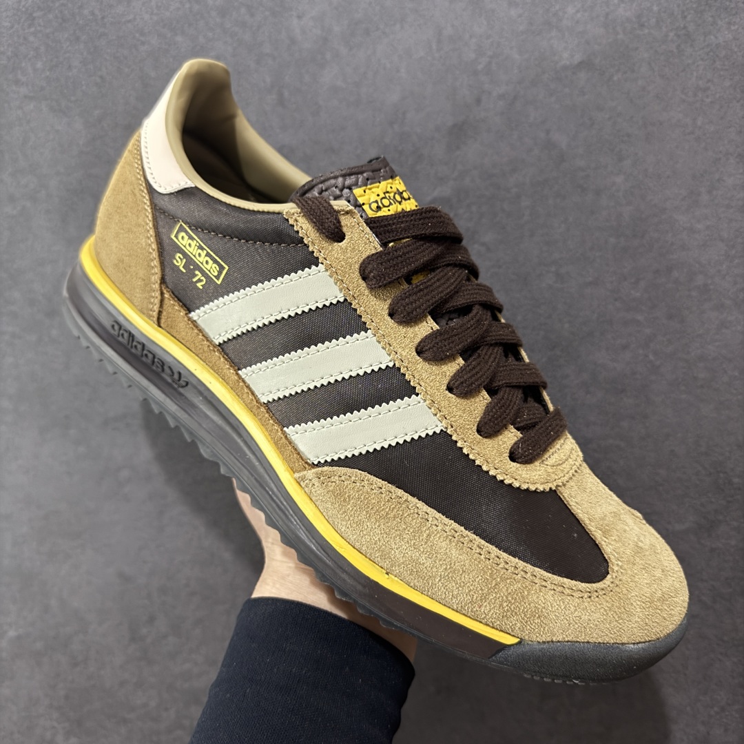 图片[3]-【正确版】AD Original SL 72 RS 经典复古轻便休闲运动慢跑鞋 原鞋开发 版型正确 平台外单特供，鞋头设计饱满圆润，翻毛皮和尼龙材质结合的鞋面 上脚舒适柔软，橡胶大底非常耐磨防滑 包裹型很好 整体纤长。 货号：IG4645 尺码：36-45-选品中心