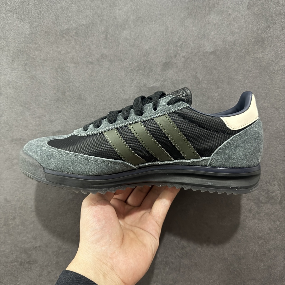 图片[2]-【正确版】AD Original SL 72 RS 经典复古轻便休闲运动慢跑鞋 原鞋开发 版型正确 平台外单特供，鞋头设计饱满圆润，翻毛皮和尼龙材质结合的鞋面 上脚舒适柔软，橡胶大底非常耐磨防滑 包裹型很好 整体纤长。 货号：IG4646 尺码：36-45-选品中心