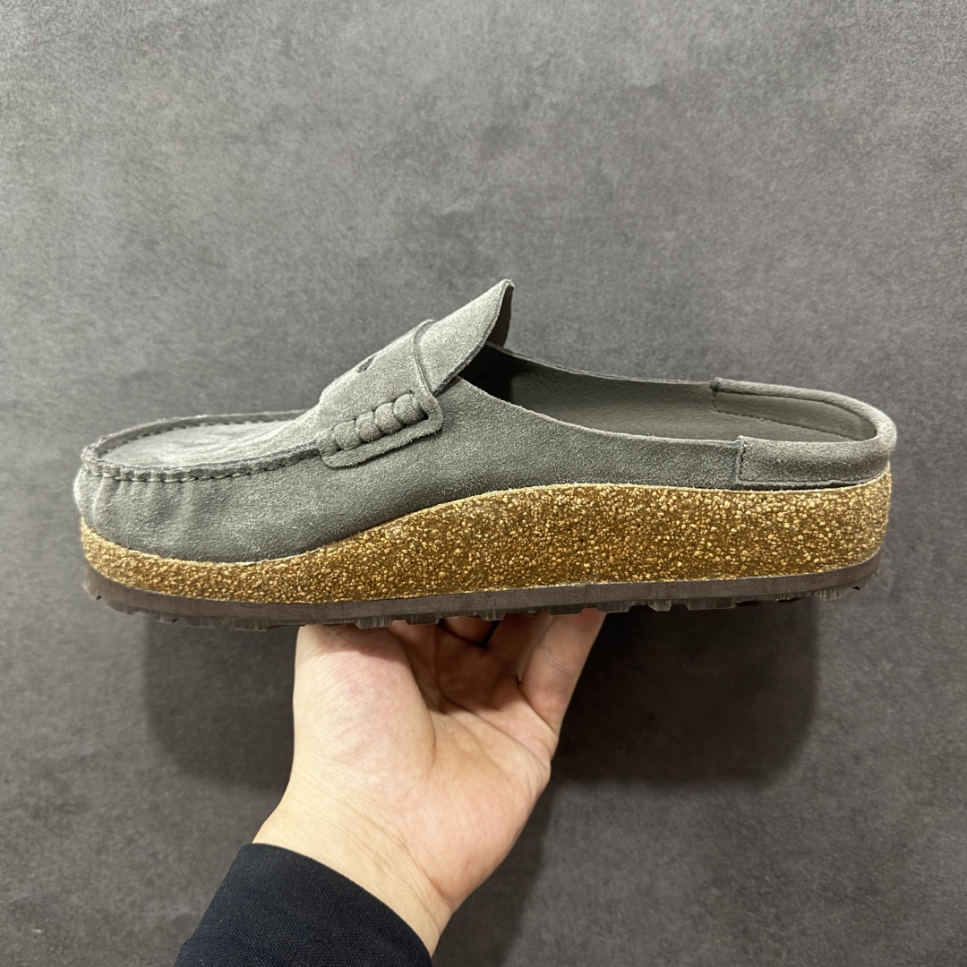 图片[2]-【莞顶纯原】勃肯 Birkenstock 优雅老钱风 乐福拖 广东原产#德国百年知名鞋履品牌·勃肯Birkenstock 勃肯#采用质地柔软绒面材质#中底搭载缓震软木橡胶 其特有的鞋床设计，贴合脚面穿着舒适 Birkenstock Milano中性软木鞋底经典款式，非常好搭，鞋底结实耐磨，适合夏天。 尺码：35-45-选品中心