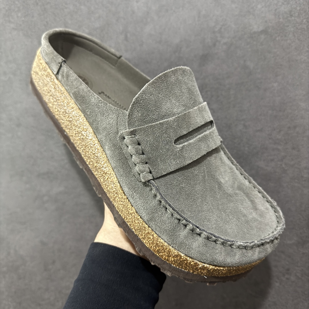 图片[3]-【莞顶纯原】勃肯 Birkenstock 优雅老钱风 乐福拖 广东原产#德国百年知名鞋履品牌·勃肯Birkenstock 勃肯#采用质地柔软绒面材质#中底搭载缓震软木橡胶 其特有的鞋床设计，贴合脚面穿着舒适 Birkenstock Milano中性软木鞋底经典款式，非常好搭，鞋底结实耐磨，适合夏天。 尺码：35-45-选品中心