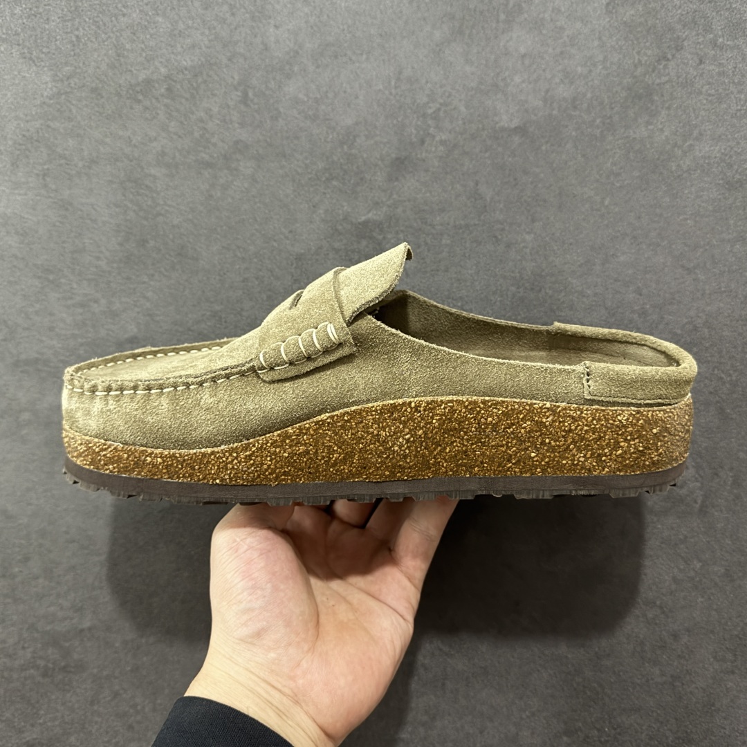 图片[2]-【莞顶纯原】勃肯 Birkenstock 优雅老钱风 乐福拖 广东原产#德国百年知名鞋履品牌·勃肯Birkenstock 勃肯#采用质地柔软绒面材质#中底搭载缓震软木橡胶 其特有的鞋床设计，贴合脚面穿着舒适 Birkenstock Milano中性软木鞋底经典款式，非常好搭，鞋底结实耐磨，适合夏天。 尺码：35-45-选品中心