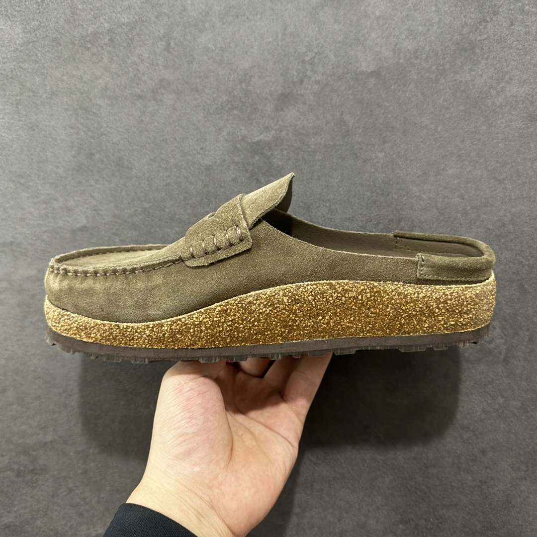 图片[2]-【莞顶纯原】勃肯 Birkenstock 优雅老钱风 乐福拖 广东原产#德国百年知名鞋履品牌·勃肯Birkenstock 勃肯#采用质地柔软绒面材质#中底搭载缓震软木橡胶 其特有的鞋床设计，贴合脚面穿着舒适 Birkenstock Milano中性软木鞋底经典款式，非常好搭，鞋底结实耐磨，适合夏天。 尺码：35-45-选品中心