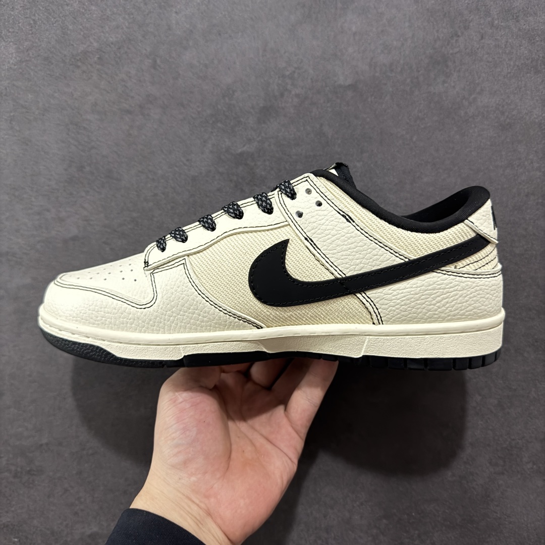 图片[2]-【定制版】Nike SB Dunk Low 斯图西联名 黑白织布 周年高端定制 低帮休闲板鞋 SC9207-425  #定制鞋盒 大厂纯原品质出货 超高清洁度 皮料切割干净无任何毛边 细节完美   尺码：36 36.5 37.5 38 38.5 39 40 40.5 41 42 42.5 43 44 44.5 45-选品中心
