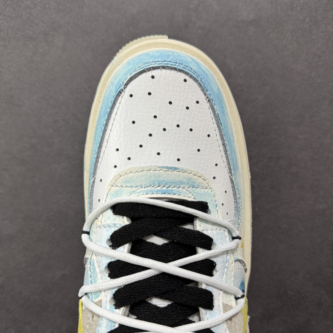 图片[8]-【定制版】Nike Air Force 1\’07 Low \”Y B Stars\” 手绘涂鸦 黄蓝星星 空军一号低帮休闲板鞋 DV6984-011  #在璀璨的星空之中，恒星们以各自独特的颜色闪耀。黄色星星通常是温度较低的老年恒星，散发着温暖而柔和的光，如一位沧桑的智者，见证着宇宙的变迁。而蓝色星星则是温度极高的存在，表面温度可达25000°C，它们犹如宇宙中的精灵，以耀眼的蓝光展现着宇宙的神秘与活力  尺码：36 36.5 37.5 38 38.5 39 40 40.5 41 42 42.5 43 44 44.5 45-选品中心