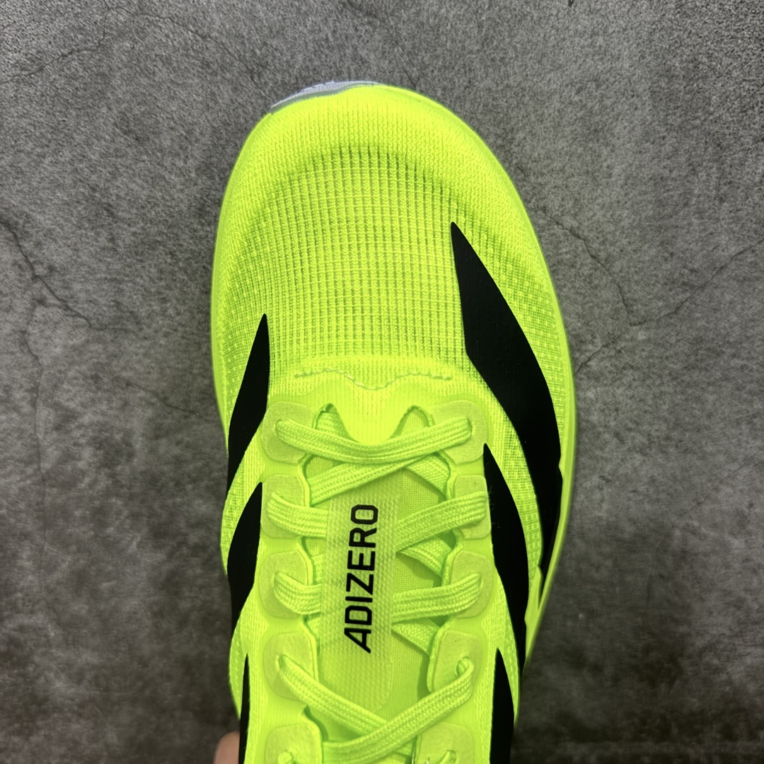 图片[5]-【PK版】AD Adizero Evo SL M 零度系列马拉松轻量竞速运动跑鞋 JP3416 绿黑 原材料 内置碳板 原厂网纱潮流 超临界发泡大底 脚感软弹度与原版非常接近 细节目前市场最接近原版品质 尺码：36 36.5 37.5 38 38.5 39 40 40.5 41 42 42.5 43 44 44.5 45 46-选品中心