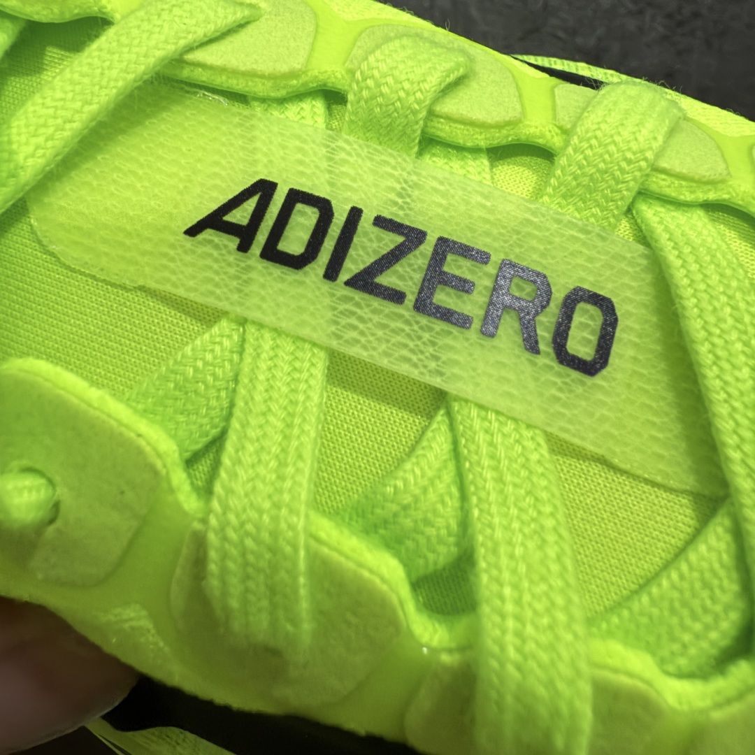 图片[6]-【PK版】AD Adizero Evo SL M 零度系列马拉松轻量竞速运动跑鞋 JP3416 绿黑 原材料 内置碳板 原厂网纱潮流 超临界发泡大底 脚感软弹度与原版非常接近 细节目前市场最接近原版品质 尺码：36 36.5 37.5 38 38.5 39 40 40.5 41 42 42.5 43 44 44.5 45 46-选品中心