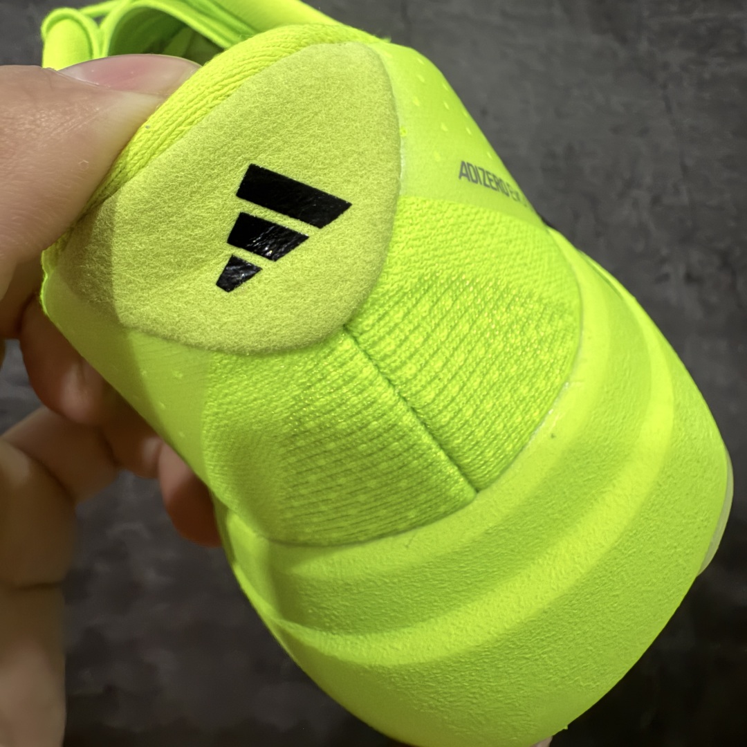 图片[2]-【PK版】AD Adizero Evo SL M 零度系列马拉松轻量竞速运动跑鞋 JP3416 绿黑 原材料 内置碳板 原厂网纱潮流 超临界发泡大底 脚感软弹度与原版非常接近 细节目前市场最接近原版品质 尺码：36 36.5 37.5 38 38.5 39 40 40.5 41 42 42.5 43 44 44.5 45 46-选品中心