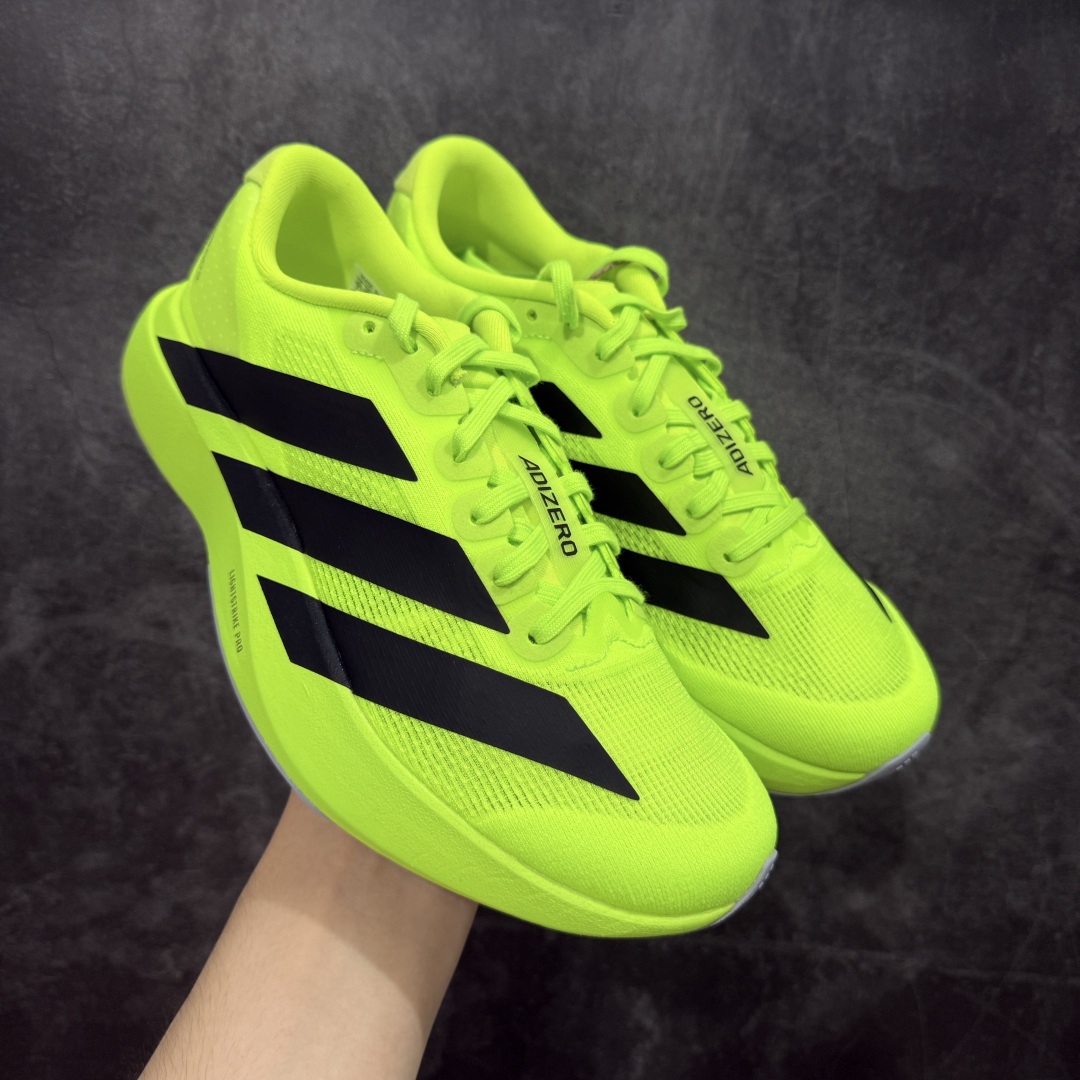 【PK版】AD Adizero Evo SL M 零度系列马拉松轻量竞速运动跑鞋 JP3416 绿黑 原材料 内置碳板 原厂网纱潮流 超临界发泡大底 脚感软弹度与原版非常接近 细节目前市场最接近原版品质 尺码：36 36.5 37.5 38 38.5 39 40 40.5 41 42 42.5 43 44 44.5 45 46-选品中心