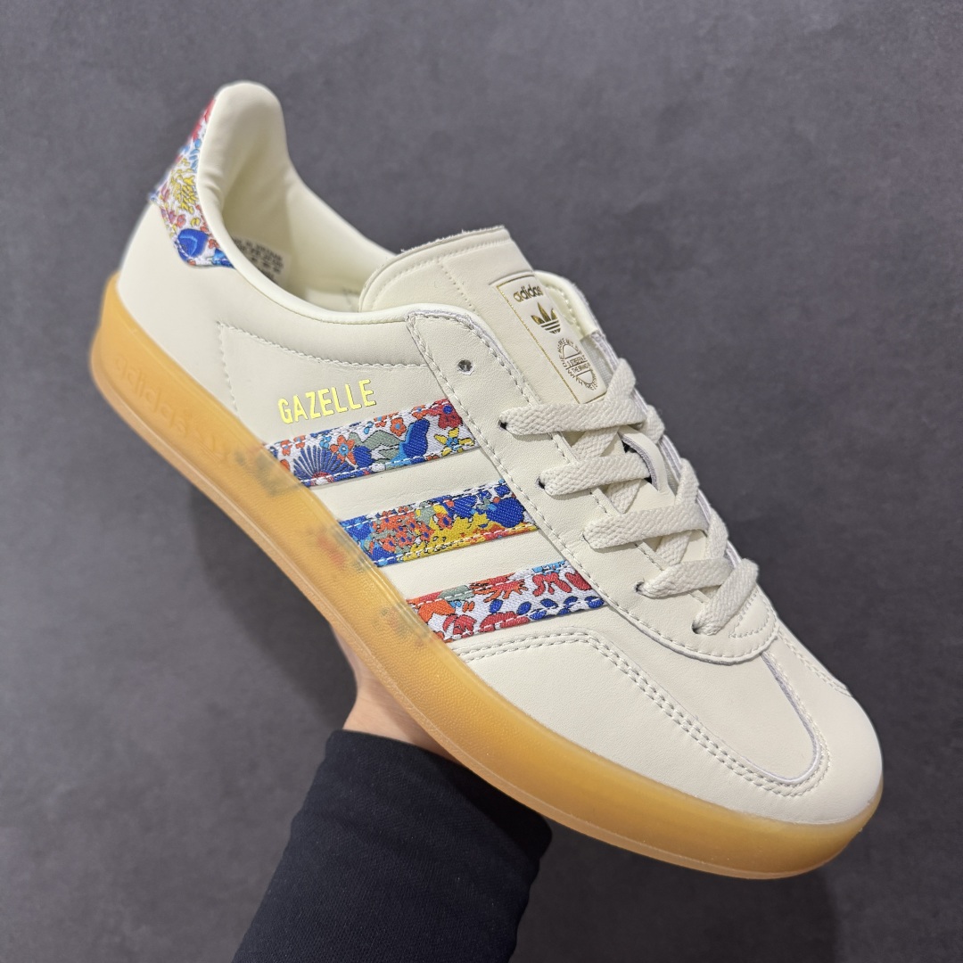 图片[3]-【神版】阿迪达斯Adidas Gazelle Indoor Trainers 羚羊内训系列低帮复古百搭休闲运动德训风板鞋 原楦开发版型，采用猪巴革组合环保纤维革鞋面材质，内环保海玻璃鞋垫，外置RB橡胶大底❗️ 货号：JH7370 尺码：36-45半-选品中心