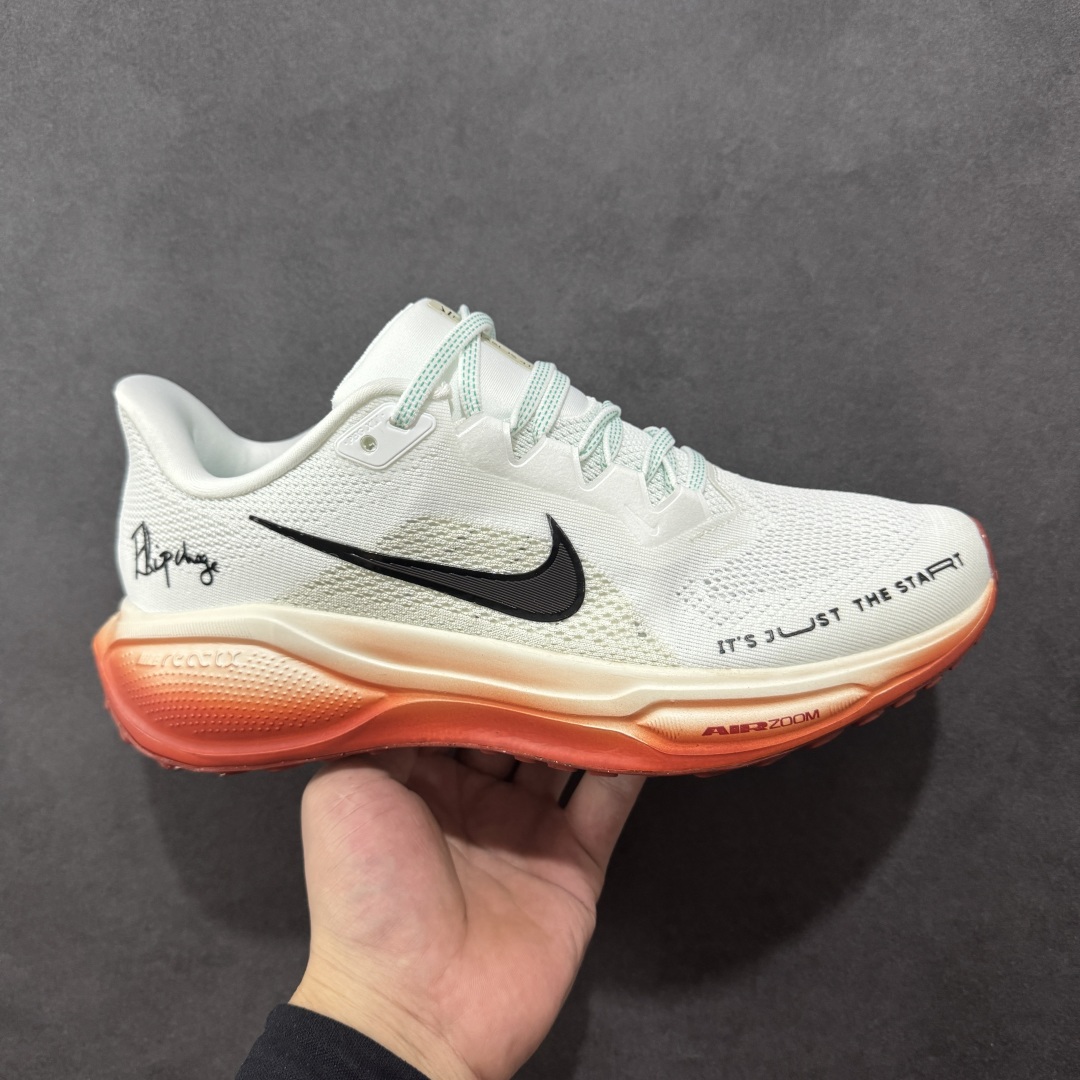 【公司级】Nk Air Zoom Pegasus 41 耐克网面透气轻便耐磨跑鞋  #鞋面采用网布、织物、橡塑材料等多种材料拼接,出色支撑效果,缔造稳固脚感,塑就自然迈步体验。结合匠心排布的缓震配置,铸就稳固迈步体验。弧形外底设计,有助实现后跟到鞋头的顺畅过渡,在足部离地到落地过程中缔造流畅自如的迈步体验。  货号:HJ7037-100 尺码:36-45-选品中心