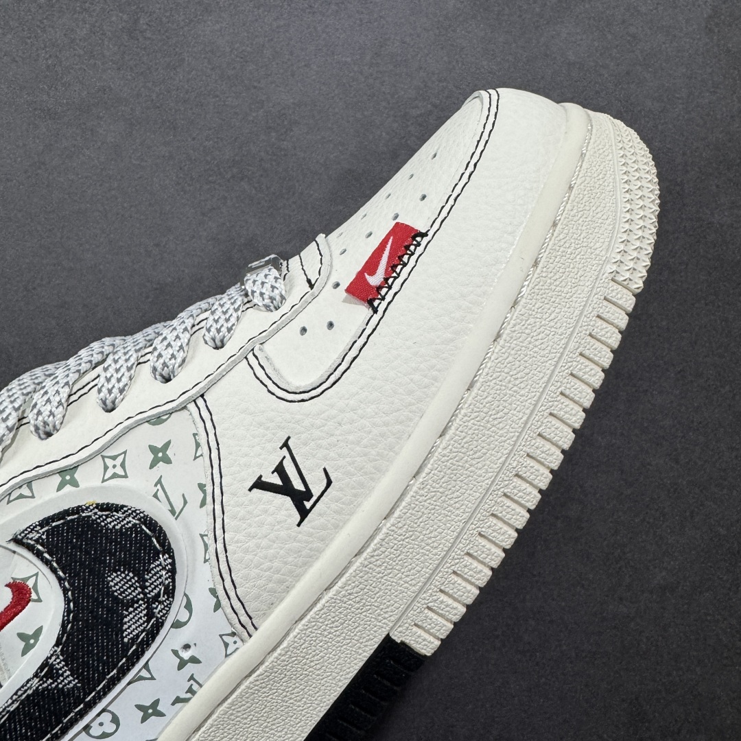 图片[5]-【定制版】Louis Vuitton x Nk Air Force 1’07 定制配色 Lv联名 空军一号低帮经典低帮休闲百搭板鞋 YX5066-341 定制鞋盒 大厂流水作业生产 超高清洁度 皮料切割干净无任何毛边 细节完美   尺码：36 36.5 37.5 38 38.5 39 40 40.5 41 42 42.5 43 44 44.5 45-选品中心