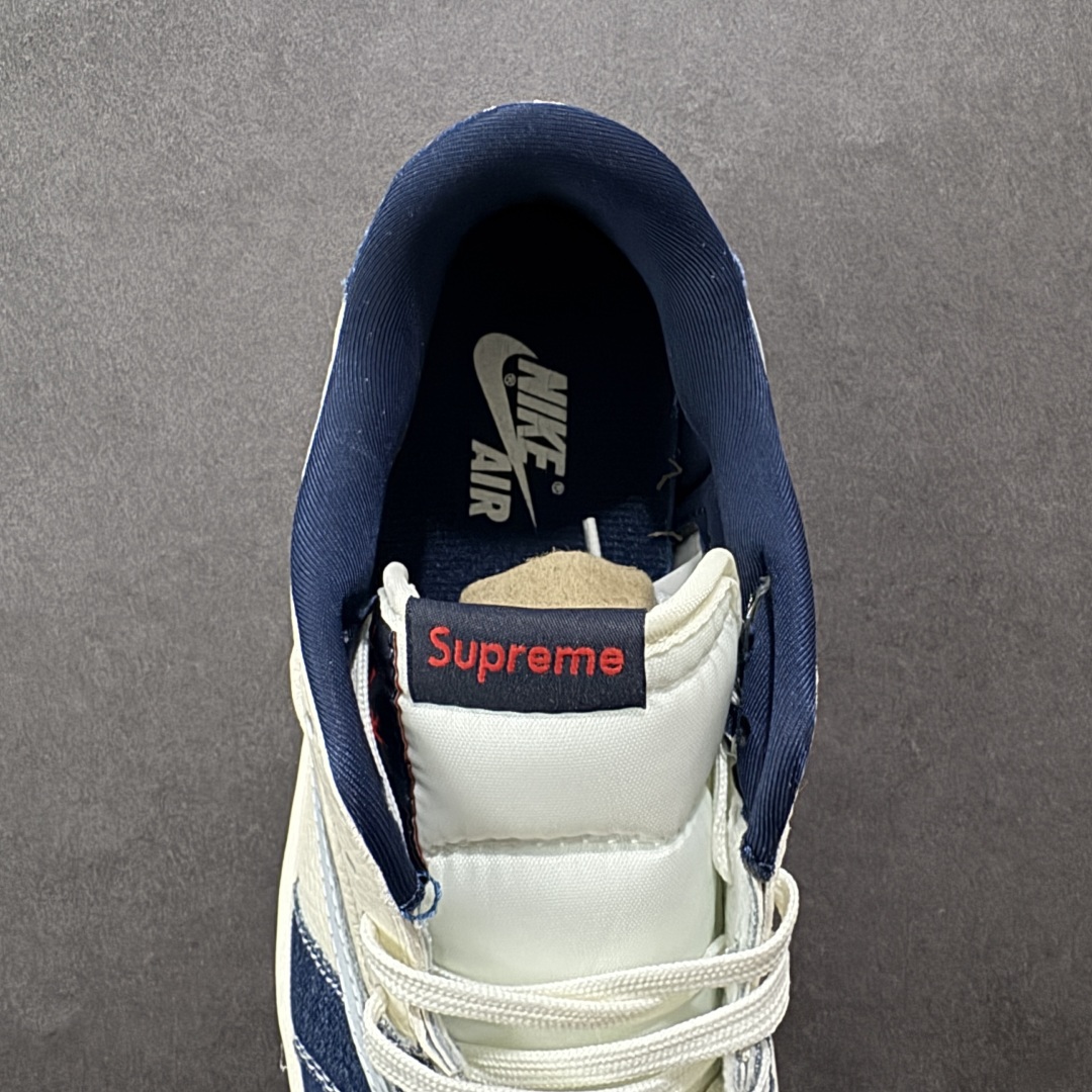 图片[7]-【定制版】Travis Scott x Nike Air Jordan 1 Low x superme Air Jordan 1 Low 反转蓝白小勾倒钩 纯原版本 全鞋采用原装头层皮，用料扎实 精雕细琢 鞋型极致还原 飞翼3D打印改良 深度立体 四线中底拉帮皮料选材 钢印 背胶一应俱全 全新批次 原装原模大底全鞋原厂定制皮料，手感细腻正确折边工艺 完美细节诠释 货号：XB1979 006 尺码：36 36.5 37.5 38 38.5 39 40 40.5 41 42 42.5 43 44 44.5 45-选品中心