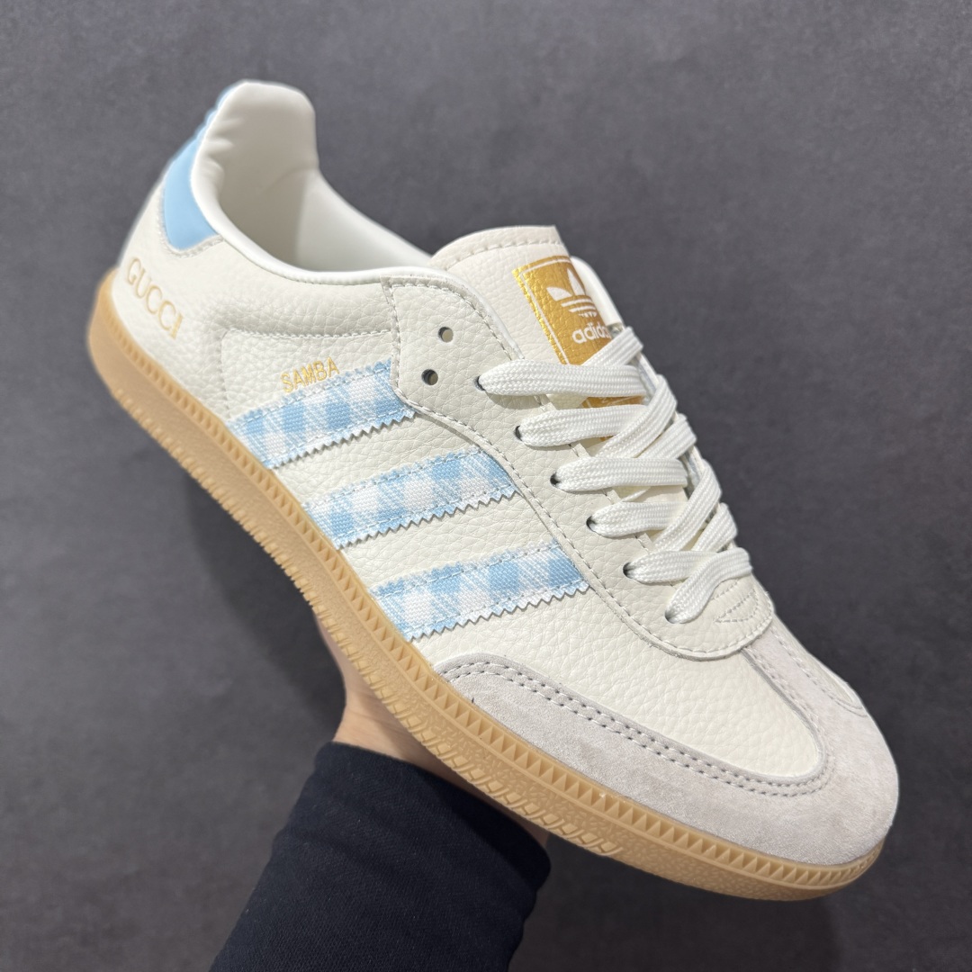 图片[3]-【定制版】Gucci x Ad Samba Og 定制配色 古驰联名 阿迪桑巴系列徳训风低帮百搭休闲板鞋 XR0010 定制鞋盒 大厂流水作业生产 超高清洁度 皮料切割干净无任何毛边 细节完美   尺码：36 36.5 37.5 38 38.5 39 40 40.5 41 42 42.5 43 44 44.5 45-选品中心