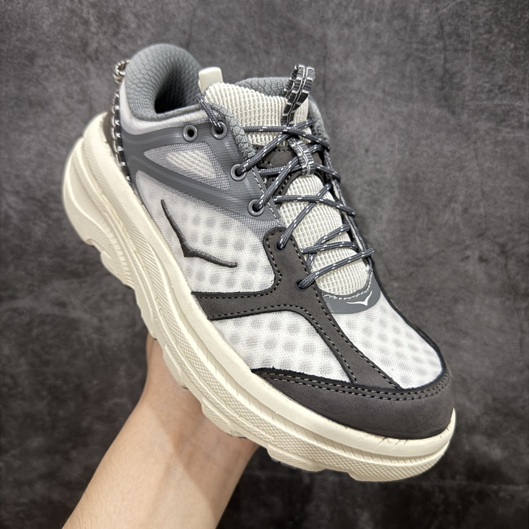 图片[3]-【公司级】HOKA ONE ONE Bondi B3 LS 运动舒适低帮跑步鞋 男女同款 高品质 原材料开发 邦代鞋头采用牛皮革材质 网面是MONO 纱材质 ，里面是蜂窝煤透气网眼定型。后跟设计采用皮革双缝线 ，HOKA经典的厚底设计。 鞋底采用EVA板材发泡 脚感舒适 减震耐磨透气跑步运动鞋 尺码 36 36.5 37.5 38 38.5 39 40 40.5 41 42 42.5 43 44 44.5 45 46 47-选品中心