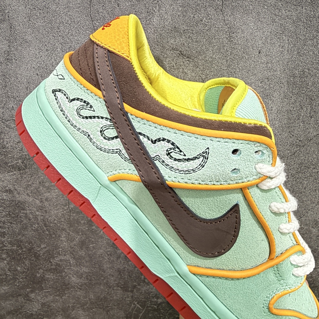 图片[7]-【纯原版】NK SB Dunk Low 黑人月黑绿 HF3058-300 原盒原配 正确耐磨橡胶大底 超高清洁度 全鞋零毛边皮料切割 全套原楦原模倾力打造完美版型 尺码：36 36.5 37.5 38 38.5 39 40 40.5 41 42 42.5 43 44 44.5 45 46 47.5-选品中心