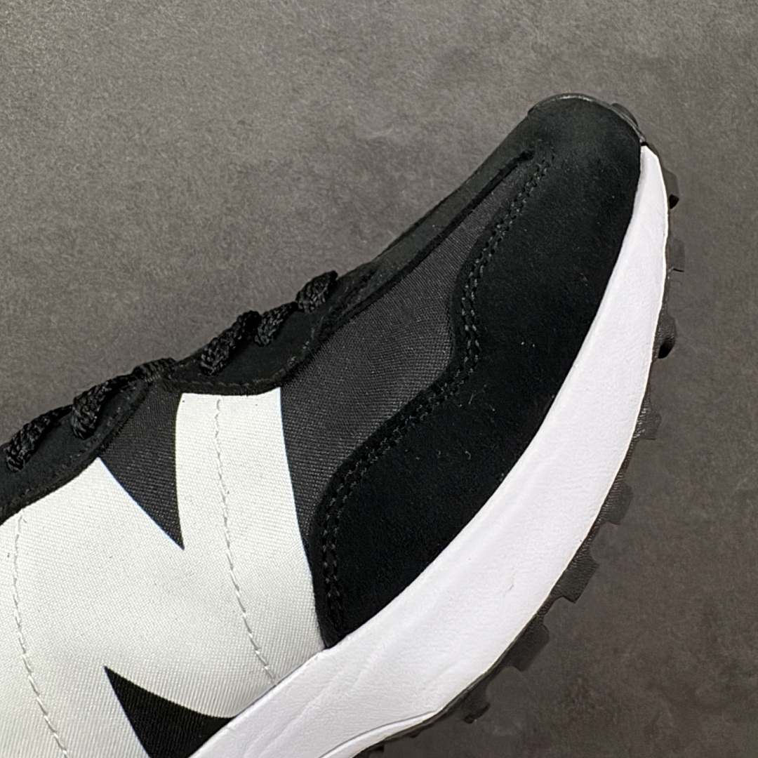 图片[5]-【K8版本】NB新百伦New Balance NB327系列复古休闲运动慢跑鞋 MS327CBW 全新 New Balance 327 系列，以更纯粹的复古风格设计打造的全新造型。侧身还以解构设计，将 N 字标志以做旧压花样式呈现，样式别具新意。而麂皮、冲孔皮革的塑造，则呈现出高级怀旧气质，也让鞋款在奢华时装风格与运动氛围之间达到了平衡。 尺码：36～45半-选品中心