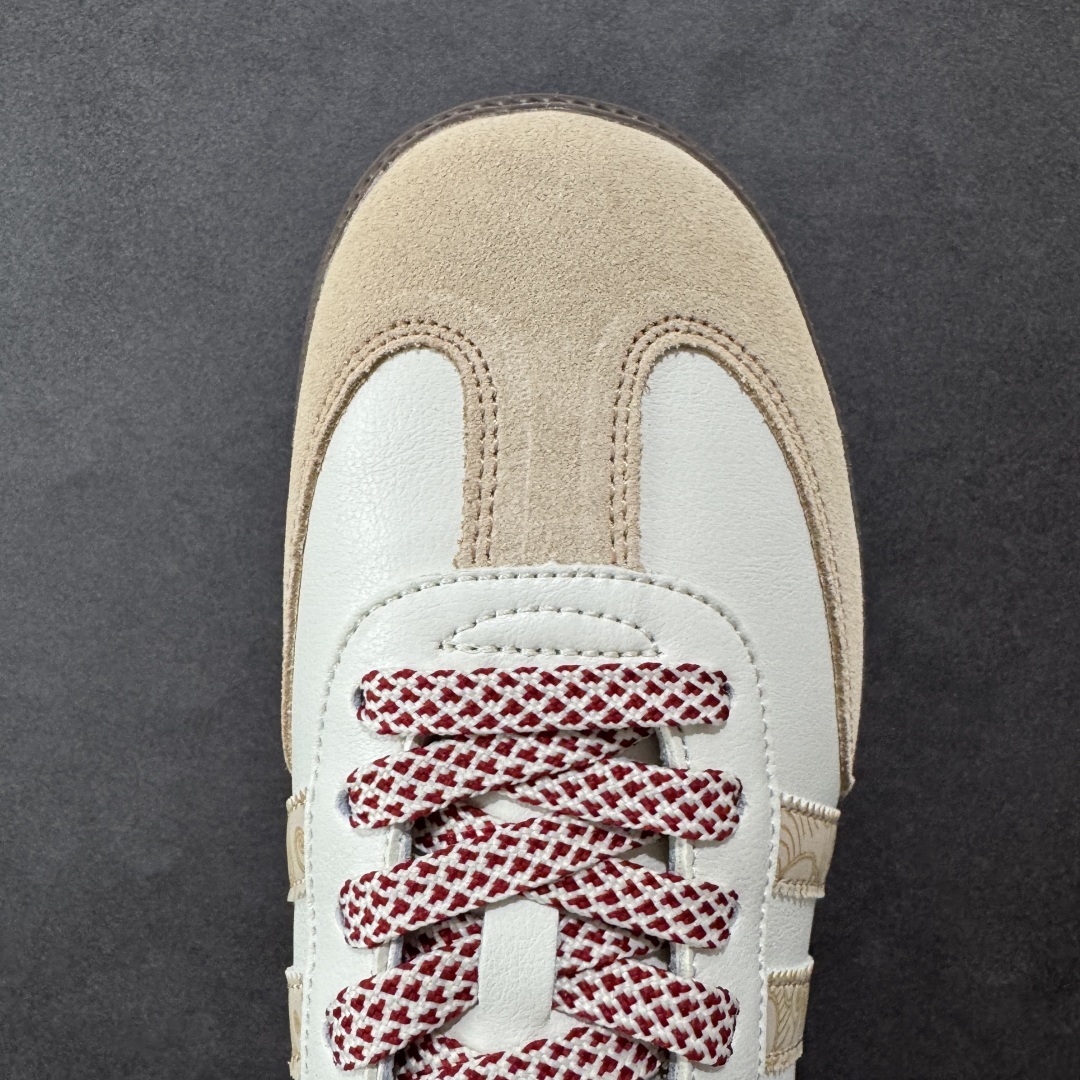 图片[8]-【定制版】adidas originals Samba OG x Louis Vuitton 棕白红 桑巴舞系列复古经典轻便板鞋 此款以简约大方的造型设计 给人以随性休闲的时尚格调 穿着舒适轻便，运动灵活自如 满足日常个性穿搭 货号：GJ75810 尺码：36 36.5 37 38 38.5 39 40 40.5 41 42 42.5 43 44 44.5 45-选品中心