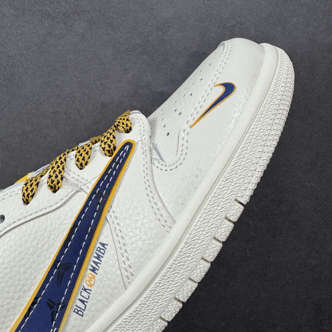 图片[5]-【定制版】Travis Scott x Nike Air Jordan 1 Low x LOS ANGELES Air Jordan 1 Low 反转洛杉矶湖人白黄小勾满天星倒钩 纯原版本 全鞋采用原装头层皮，用料扎实 精雕细琢 鞋型极致还原 飞翼3D打印改良 深度立体 四线中底拉帮皮料选材 钢印 背胶一应俱全 全新批次 原装原模大底全鞋原厂定制皮料，手感细腻正确折边工艺 完美细节诠释 货号：XB1979 007 尺码：36 36.5 37.5 38 38.5 39 40 40.5 41 42 42.5 43 44 44.5 45-选品中心