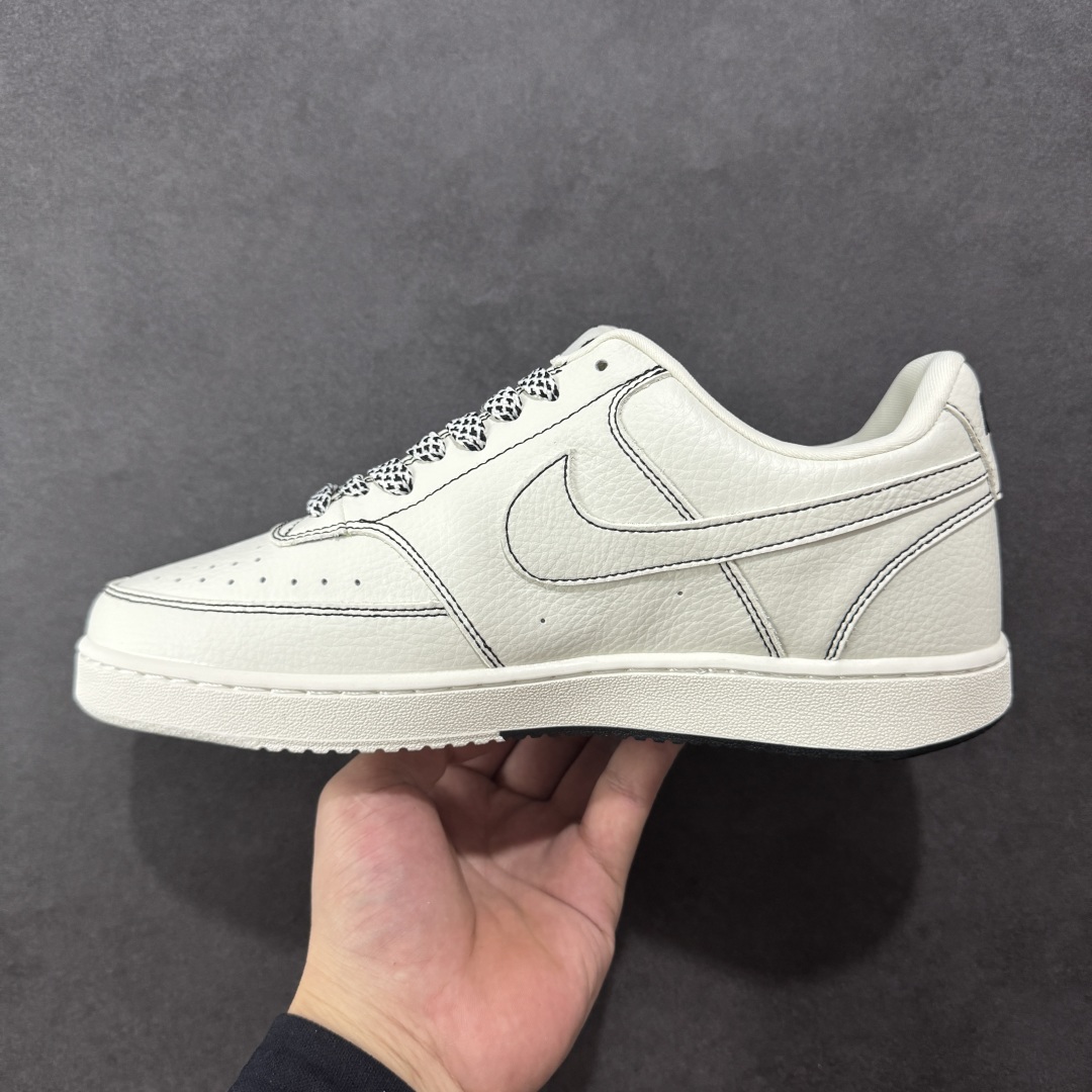 图片[2]-【定制版】海外限量发售！公司级Nike Court Vision 1 LOW 低帮 板鞋 “LV联名——双拼黑线” 运动鞋 休闲鞋 折边针车 工艺难度大 原楦头原纸板 原装鞋盒 定制五金配件 内置全掌气垫 原厂鞋底 货号：CS5288-016 尺码：36 36.5 37.5 38 38.5 39 40 40.5 41 42 42.5 43 44 44.5 45-选品中心
