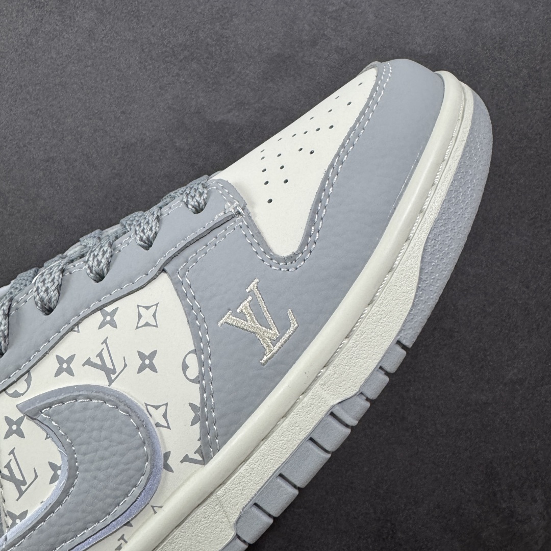 图片[5]-【定制版】Air Jordan 1 Low AJ1 乔1 LV联名 经典灰白 高端定制 低帮复古篮球鞋 SC9207-426  #定制鞋盒 大厂纯原品质出货 超高清洁度 皮料切割干净无任何毛边 细节完美  尺码：36 36.5 37.5 38 38.5 39 40 40.5 41 42 42.5 43 44 44.5 45-选品中心