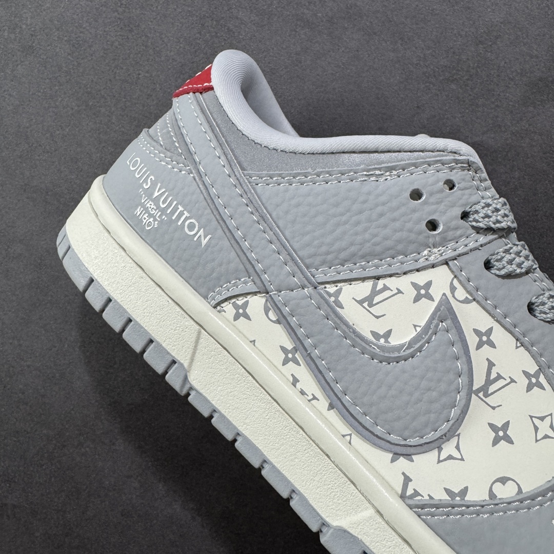 图片[6]-【定制版】Air Jordan 1 Low AJ1 乔1 LV联名 经典灰白 高端定制 低帮复古篮球鞋 SC9207-426  #定制鞋盒 大厂纯原品质出货 超高清洁度 皮料切割干净无任何毛边 细节完美  尺码：36 36.5 37.5 38 38.5 39 40 40.5 41 42 42.5 43 44 44.5 45-选品中心
