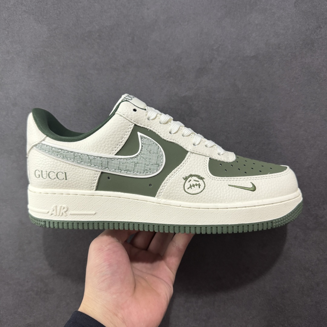 【定制版】Nike Air Force 1\'07 Low 古驰联名 橄榄绿鬼脸 空军一号低帮休闲板鞋 KK1988-095  原楦头原纸板 原装鞋盒 定制五金配件 内置全掌气垫 原厂鞋底   尺码:36 36.5 37.5 38 38.5 39 40 40.5 41 42 42.5 43 44 44.5 45-选品中心