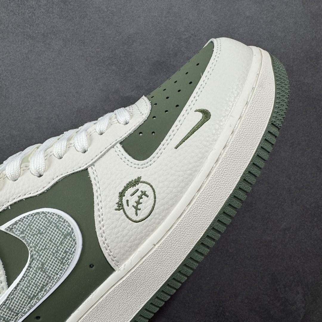 图片[5]-【定制版】Nike Air Force 1\’07 Low 古驰联名 橄榄绿鬼脸 空军一号低帮休闲板鞋 KK1988-095  原楦头原纸板 原装鞋盒 定制五金配件 内置全掌气垫 原厂鞋底   尺码：36 36.5 37.5 38 38.5 39 40 40.5 41 42 42.5 43 44 44.5 45-选品中心