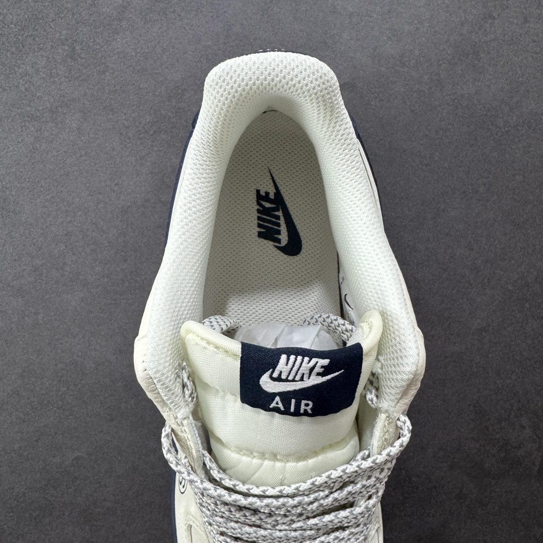 图片[7]-【定制版】Nike Air Force 1\’07 Low 斯图西联名 双拼米蓝 空军一号低帮休闲板鞋 QW5836-009  #原楦头原纸板 原装鞋盒 定制五金配件 内置全掌气垫 原厂鞋底   尺码：36 36.5 37.5 38 38.5 39 40 40.5 41 42 42.5 43 44 44.5 45-选品中心