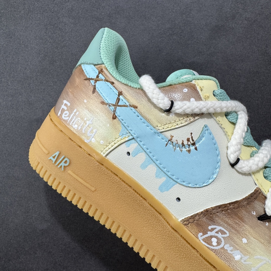 图片[6]-【定制版】Nike Air Force 1 Low 07 国风水墨画 白青 原楦头原纸板 打造纯正低帮空军版型 专注外贸渠道 全掌内置蜂窝气垫 原盒配件 原厂中底钢印、拉帮完美 货号：XC2351 550 尺码：36 36.5 37.5 38 38.5 39 40 40.5 41 42 42.5 43 44 44.5 45-选品中心