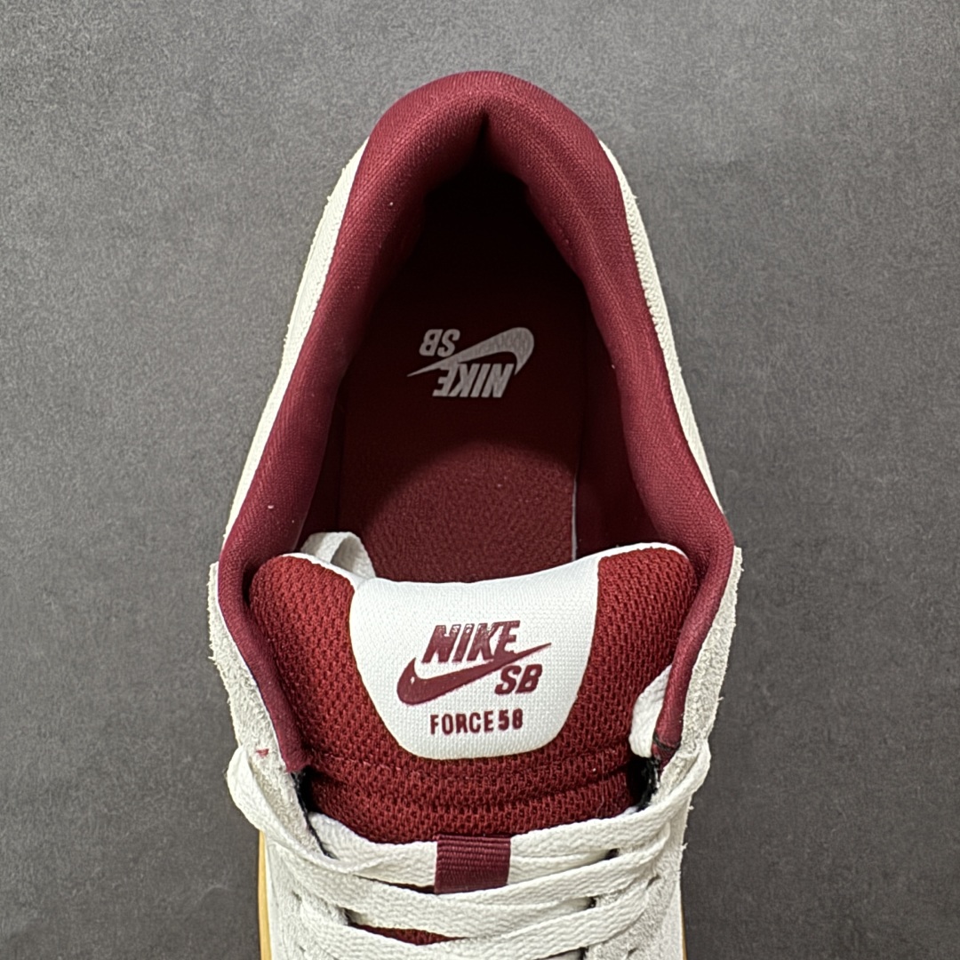 图片[7]-【纯原版】NK SB Force 58 Prml 空军58系列低帮休闲运动滑板板鞋 DV5477-601 市面最高版出货 区别市场通货便宜版本 质感细节 中底鞋垫都不一样 欢迎对比 鞋面由帆布和麂皮拼接 层次感丰富 搭配硫化外底 耐磨耐穿 鞋舌及中底后跟处饰有SB Logo 表明鞋款身份 采用包边设计 经久耐穿 硫化结构则有效提升灵活性 穿上这款全新推出的创意力作 助你耀动街头 尺码：36 36.5 37.5 38 38.5 39 40 40.5 41 42 42.5 43 44 45-选品中心