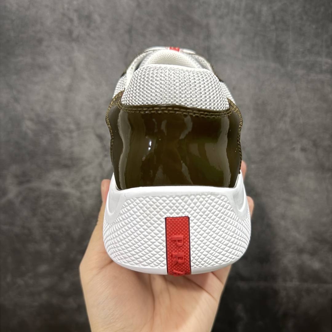 图片[4]-【广东纯原版本】PRADA普拉达 America\’s Cup 休闲运动鞋 男款 黑白 高端原单品质 全码出货 鞋面：漆面小牛皮·高丝光帆布布匹·鞋舌车缝品牌logo -内里：品牌帆布，垫脚; 水染牛皮 -大底：TPR.橡胶：双色成型大底 -超高品控·做工精细：凸显(高端·贵气·档次) -尺码：38-46-选品中心