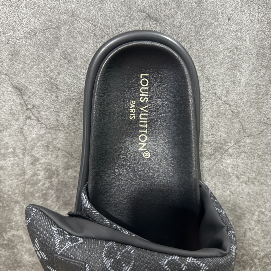 图片[6]-【纯原礼盒版】LOUIS VUITTON 路易威登2024 𝐬𝐬💛春夏最新爆款魔术贴系列 情侣款厚底拖鞋 代购级别稀品上新💫 鞋面：LV进口5D打印花布，牛皮内里 大底：原版开模大底 原版全套礼盒包装 尺码： 35-45 底高4.5cm-选品中心