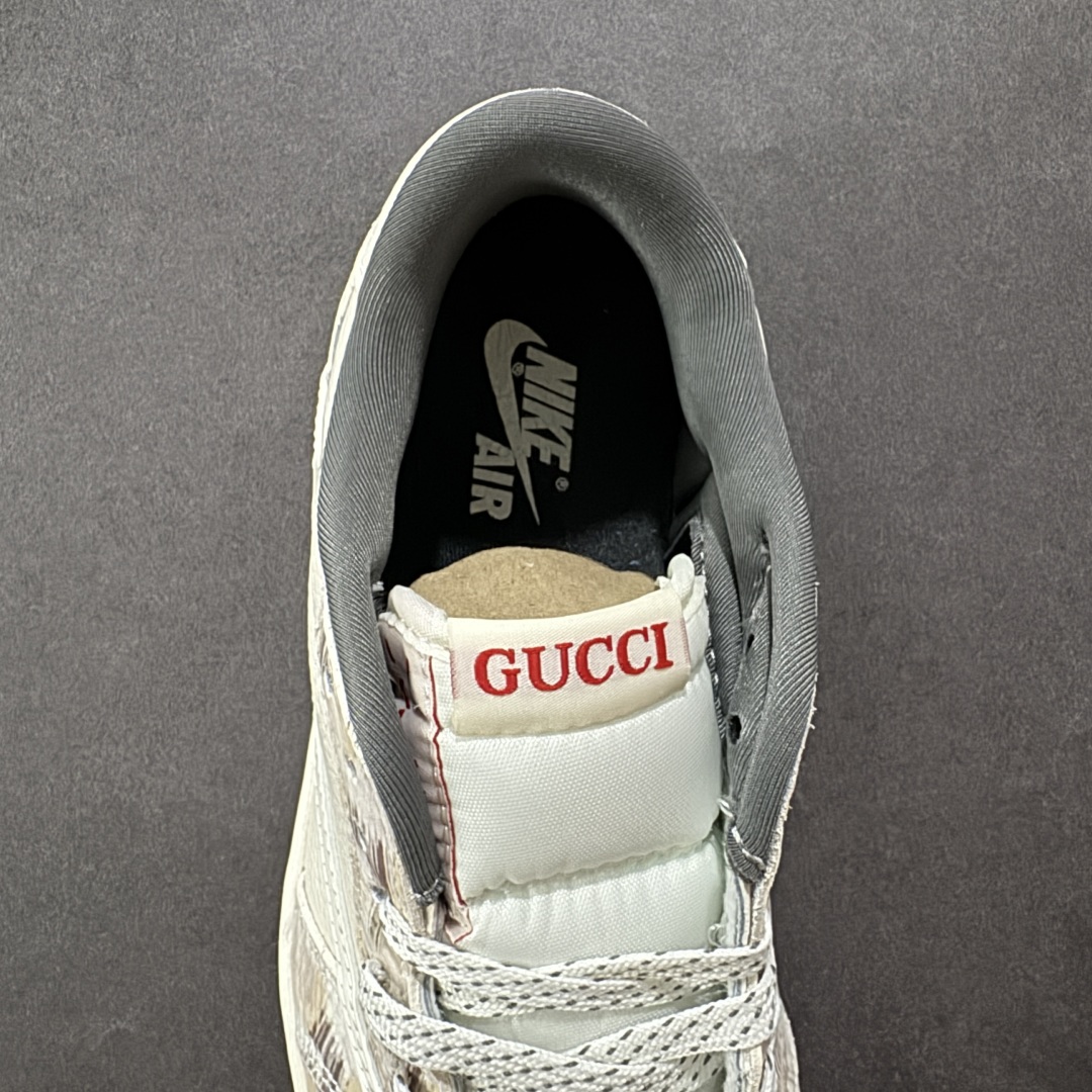 图片[7]-【定制版】Gucci x Air Jordan 1 Low 定制配色 古驰联名 乔1 AJ1经典倒钩低帮休闲百搭板鞋 XB1979-005  公司级版本 定制鞋盒 大厂流水作业生产 超高清洁度 皮料切割干净无任何毛边 细节完美   尺码：36 36.5 37.5 38 38.5 39 40 40.5 41 42 42.5 43 44 44.5 45-选品中心