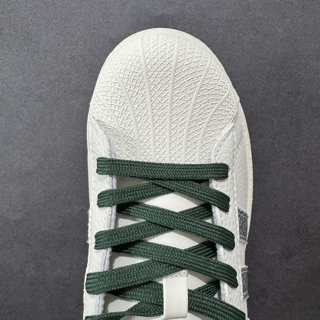 图片[8]-【定制版】AD Originals Superstar x Stussy 白绿 采用全新头层拼接皮革材质 后跟采用特色3D立体印字 渠道正品订单 诠释市场最高工艺水平 全鞋进口头层皮料打造 区别市面普通真标版本，进出专柜无压力 货号：AD8017 尺码：36-45-选品中心