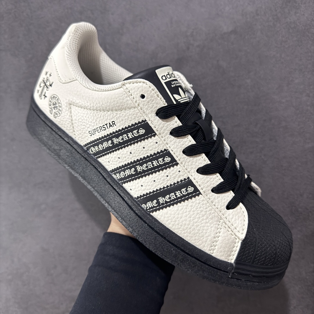 图片[3]-【定制版】AD Originals Superstar 黑白十字架 采用全新头层拼接皮革材质 后跟采用特色3D立体印字 渠道正品订单 诠释市场最高工艺水平 全鞋进口头层皮料打造 区别市面普通真标版本，进出专柜无压力 货号：DS0025 尺码：36-45-选品中心