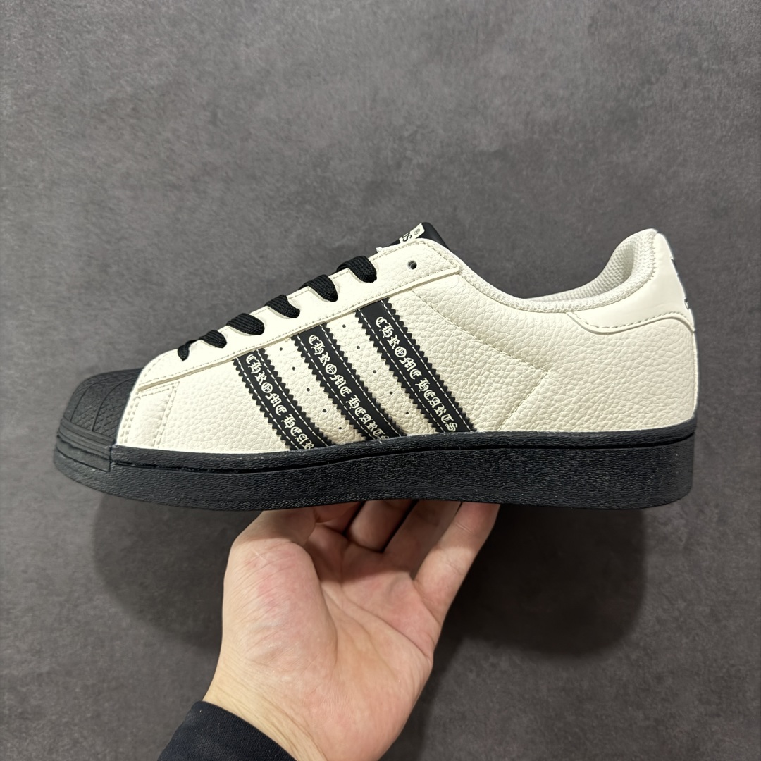 图片[2]-【定制版】AD Originals Superstar 黑白十字架 采用全新头层拼接皮革材质 后跟采用特色3D立体印字 渠道正品订单 诠释市场最高工艺水平 全鞋进口头层皮料打造 区别市面普通真标版本，进出专柜无压力 货号：DS0025 尺码：36-45-选品中心