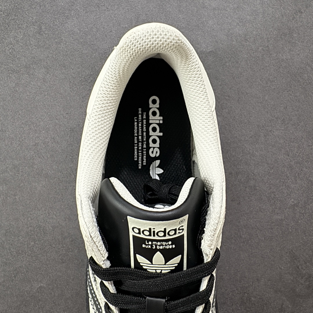 图片[7]-【定制版】AD Originals Superstar 黑白十字架 采用全新头层拼接皮革材质 后跟采用特色3D立体印字 渠道正品订单 诠释市场最高工艺水平 全鞋进口头层皮料打造 区别市面普通真标版本，进出专柜无压力 货号：DS0025 尺码：36-45-选品中心