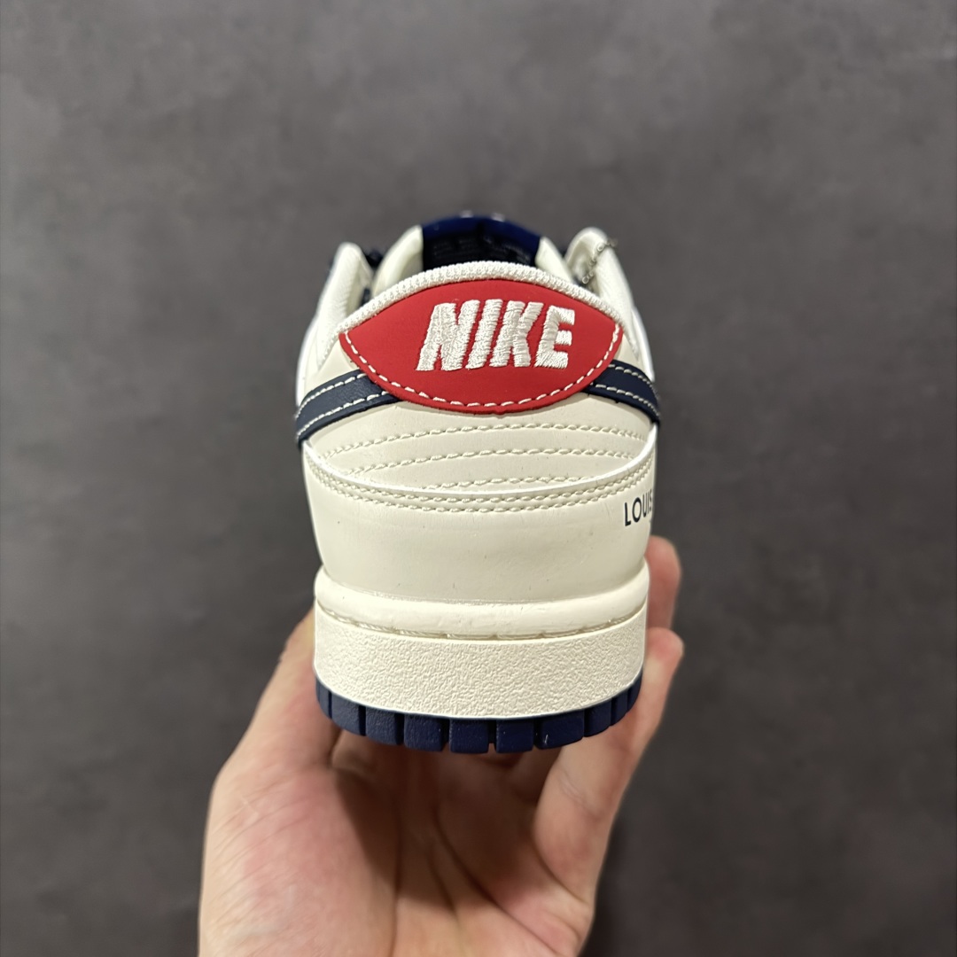 图片[4]-【定制版】Nike SB Dunk Low LV联名 深蓝底印花 周年高端定制 低帮休闲板鞋 XX3168-161  定制鞋盒 大厂纯原品质出货 超高清洁度 皮料切割干净无任何毛边 细节完美   尺码：36 36.5 37.5 38 38.5 39 40 40.5 41 42 42.5 43 44 44.5 45-选品中心