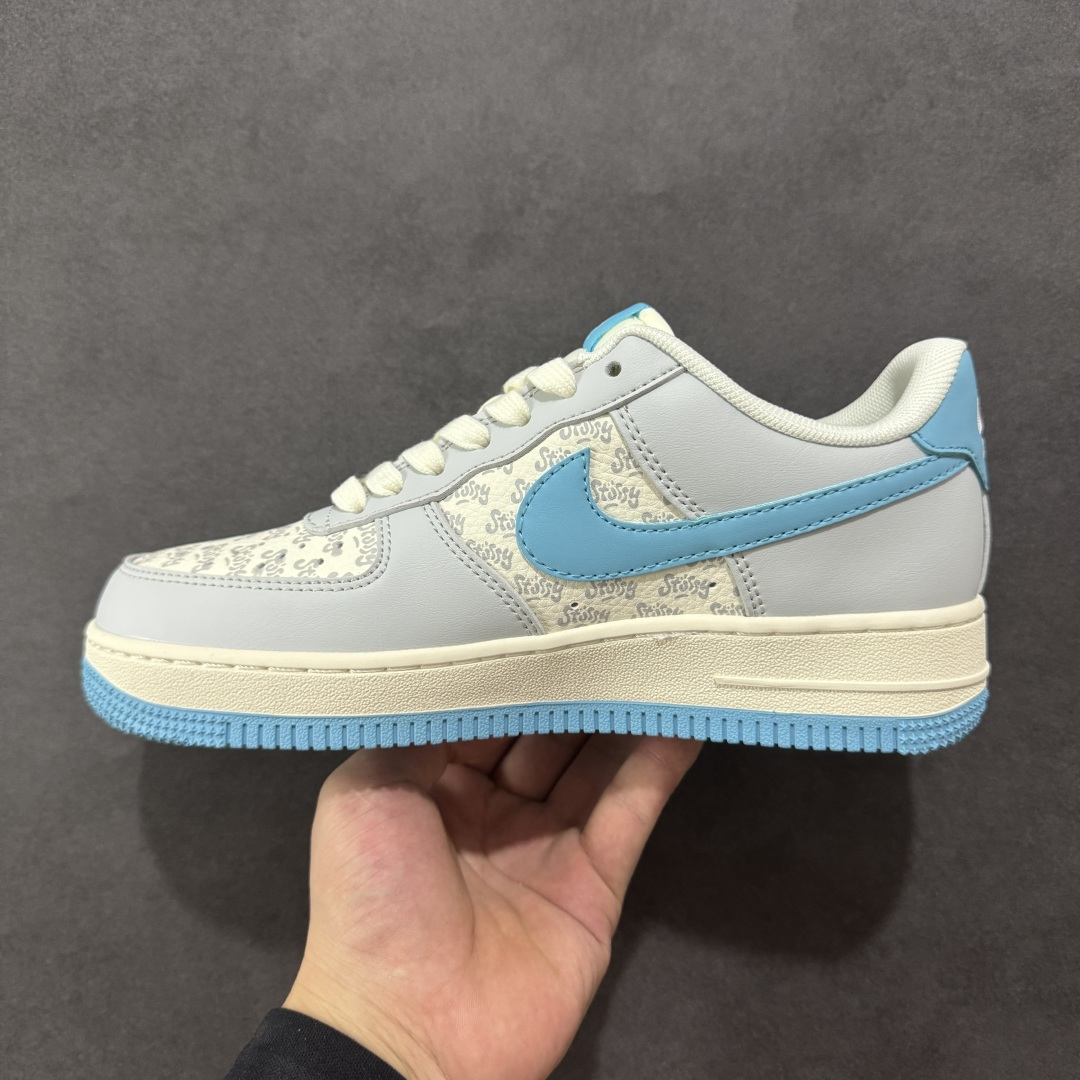 260 定制版Nike Air Force 1'07 Low 斯图西联名 荧光蓝印花 空军一号低帮休闲板鞋 JJ2508-717-Chinese UA Cheap High Quatity Brand Clothes Bags handbags Sneakers wholesale wholesaler seller from China Factory suppliers Fashion Clothing Shoes best Quality Beautiful Price 260 定制版Nike Air Force 1'07 Low 斯图西联名 荧光蓝印花 空军一号低帮休闲板鞋 JJ2508-717