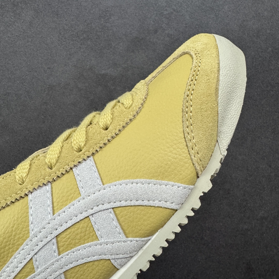 图片[5]-【公司级】Asics Onitsuka Tiger MEXICO 66 亚瑟士鬼冢虎复古经典板鞋 头层材料 质感柔软度满分 长期生产补货永不断码 超成熟稳定的做工品控 原装全套纸板楦头开发 原汁原味 完美呈现版型 私模正确鞋底咬花纹路 一比一鞋头弧度高度鞋身弧度 绝不口嗨 细节品控鞋型随意秒杀市面 原档咬花纹路私模大底 一个单元有六个三角形 总体形拼接呈现花瓣状 官方四联吊牌 原装Ortholite轻量化鞋垫 原盒原配 质保卡 说明书 钢印防尘纸 纸板中底带钢印 乳胶组合鞋垫 支持全方位的对比专柜 产品从款式颜色造型上体现出追求舒适和细节的完美 鞋类更是推崇手工制作的严谨与完美 融舒适性与可穿性的设计风格 注重细节的完美和别致魅力 既保持稳重 又不失轻松的时尚感 尺码：36 37 37.5 38 39 39.5 40 40.5 41.5 42 42.5 43.5 44 45-选品中心