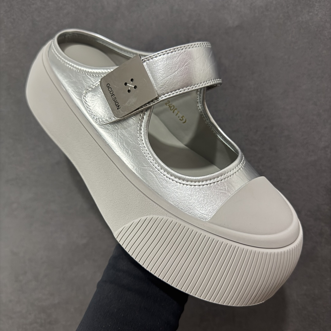 220 新晋潮流鞋靴品牌GGCC夏季新款 4.5cm厚底银河微光陈都灵同款 GG-CC厚底芭蕾舞 G25U4817