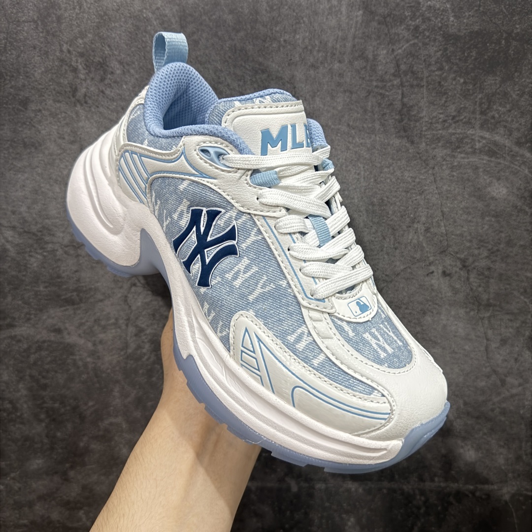 MLB Winner Chunky 25新款 NY百搭舒适休闲潮流运动厚底增高 防滑耐磨 低帮 老爹