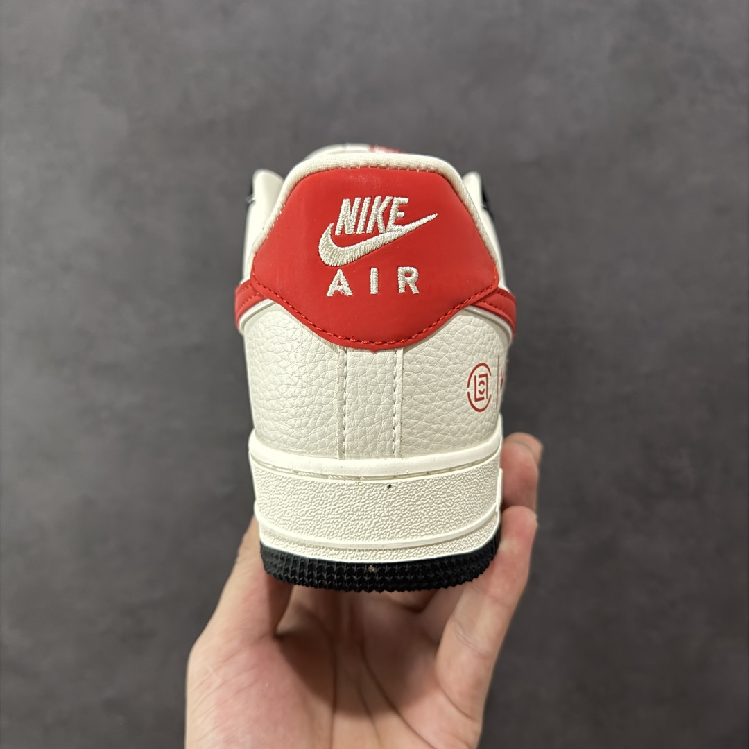 260 定制版Nike Air Force 1'07 Low 黑红勾 空军一号低帮休闲板鞋 KB1688-001