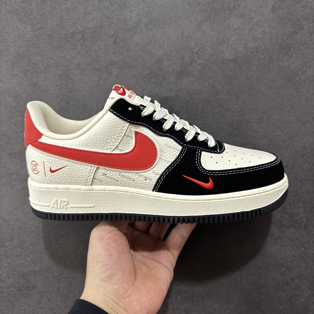 【定制版】Nike Air Force 1\'07 Low 黑红勾 空军一号低帮休闲板鞋 KB1688-001  #原楦头原纸板 原装鞋盒 定制五金配件 内置全掌气垫 原厂鞋底   尺码:36 36.5 37.5 38 38.5 39 40 40.5 41 42 42.5 43 44 44.5 45-选品中心