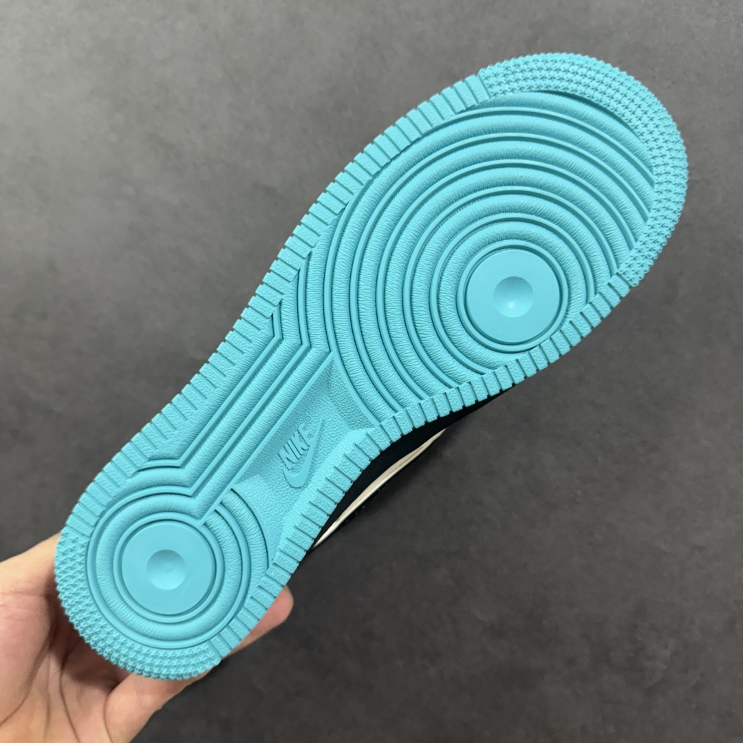 图片[9]-【定制版】Nike Air Force 1\’07 Low 联名 黑蓝双拼米黑 空军一号低帮休闲板鞋 QW5836-003  #原楦头原纸板 原装鞋盒 定制五金配件 内置全掌气垫 原厂鞋底   尺码：36 36.5 37.5 38 38.5 39 40 40.5 41 42 42.5 43 44 44.5 45-选品中心
